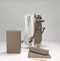 Reformer de Pilates Plegable de Aleación de Aluminio de Alta Calidad, Apto para Uso en Estudios de Yoga y Gimnasios con Fines de Fitness