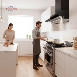 <span class=keywords><strong>Hotte</strong></span> de cuisinière télescopique noire <span class=keywords><strong>moderne</strong></span> avec aspiration puissante à faible bruit et lumière LED <span class=keywords><strong>hotte</strong></span> de cuisine à tirette mince - Product Image 4