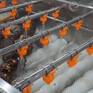 Vegetable and Fruit Roller Brush Washer Tomato Citrus Apple Tomato Roller Brush <b>Cleaner</b> Machine with Pressure <b>Spray</b> - Product Image 3