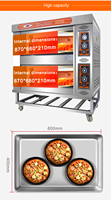 Four à pizza commercial, 1, 2, 3, fabricant, cuisine, pain, boulangerie, gâteau, four, prix, four électrique