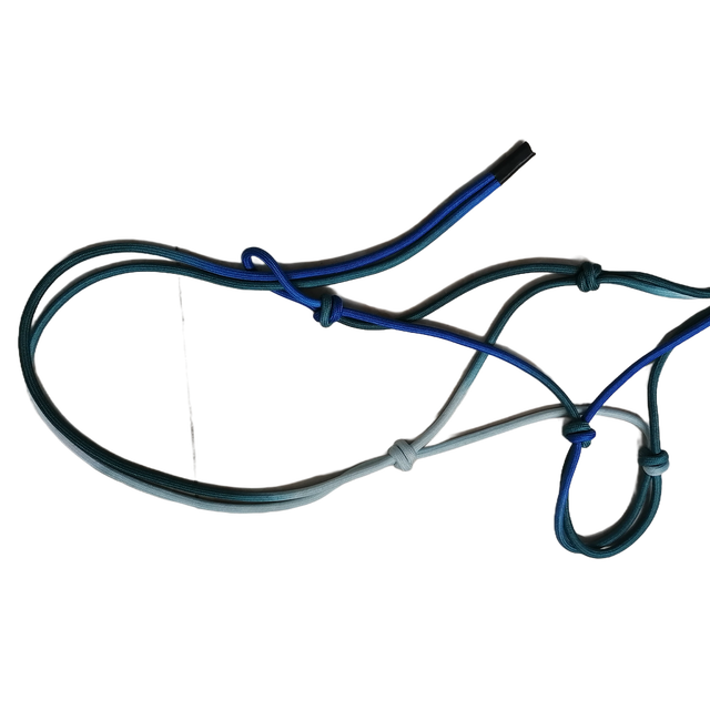 Equestrian Supplies/Free Samples/Poly Braided Rope Ombre Halter with Lead for Horse Blue