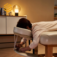 Table de massage électrique moderne à cadre métallique avec dossier réglable pour hôtel et thérapie de beauté