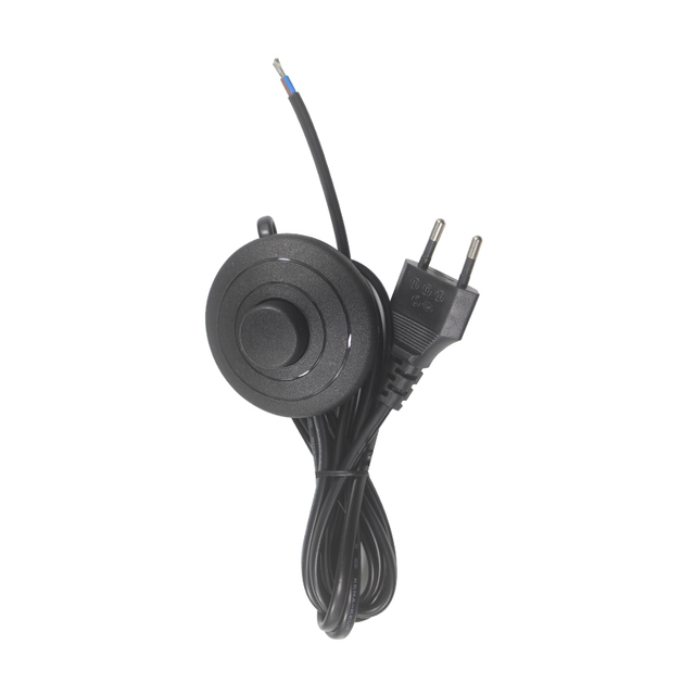 Electric Power Cable and Foot Switch Wire Extension Cord Eu Plug European Electrical 220V Ac