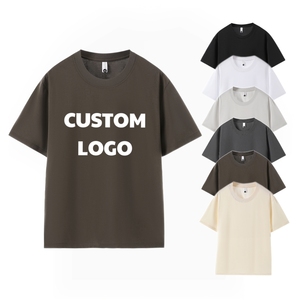Nhà Máy Quần Áo Tùy Chỉnh T-Shirt Cotton Ngắn Tay Áo Chất Lượng Cao Boxy Đồ Họa Quá Khổ Thêu Logo Người Đàn Ông Của T-Shirts - Product Image 1