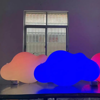 Nuage géant gonflable de plafond, ballon léger mené de nuage pour la décoration