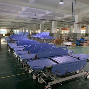 Lit de transport médical Shileva SLV-B4305, chariot patient réglable pour réanimation d'urgence et utilisation en gastroscopie - Product Image 2