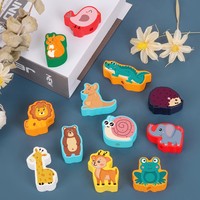 Wholesale Wooden Animals String Threading Beads Montessori Toddler Preschool Activities Lacing Toys