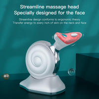 Masseur portable 3 en 1 à micro-courant pour le visage et le cou, raffermissant la peau, anti-rides, appareil vibrant pour le lifting du cou