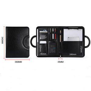 Dây Kéo văn phòng trình bày Quà Tặng tài liệu tập tin thư mục PU da kinh doanh A4 danh mục đầu tư - Product Image 4