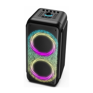 Enceinte Karaoké Portable 60W RMS, Double Haut-parleurs 6.5 Pouces, Lumière Ambiante LED, Idéale pour la Danse de Groupe/Fêtes à Domicile - Product Image 2