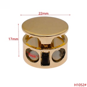 กระดุมห่วงเชือกโลหะสองรูปรับได้สำหรับกระเป๋าและสเวตเตอร์ - Product Image 2