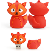 Memoria USB de Silicona al por Mayor, Pendrive con Forma de Animal, Memoria USB Personalizada 3.0 2.0 8gb 16gb 32gb