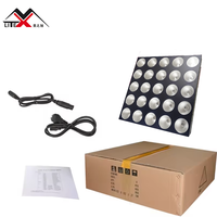 Série de projecteurs LED de surface MZX 10W*25 PC SLED Blinder Matrix Light, équipement de spectacle de danse DMX512, mode maître-esclave automatique 3-en-1 RGB