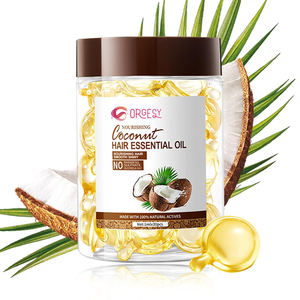 OEM R'ENDASE 30 capsules d'huile de sérum capillaire, sérum lisse, non gras, rafraîchissant, huile capillaire nourrissante et longue durée (huile de coco) 30ml - Product Image 1