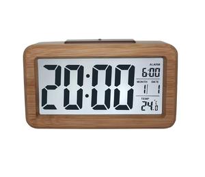 Hot bán của gỗ thông minh màn hình lớn LED kỹ thuật số Đồng hồ báo thức với USB Charger với cảm biến nhiệt độ - Product Image 1