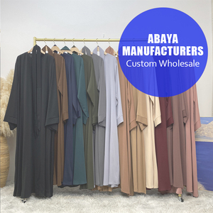 2024 Dubai <strong>Open</strong> Abaya Set Elegant Women's Muslim Dress by Manufacturers Wholesale <strong>Robes</strong> for Ladies - Product Image 1