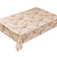 Nappe de table en PVC à motif plumes dorées de luxe, texture marbre douce, imperméable et anti-taches, housse de table en plastique