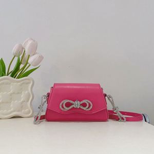 Bolso Tote Cruzado de Verano para Mujer, Nuevo Bolso Cuadrado Pequeño Abierto de Moda con Lazo y Bordado, Dos Asas - Product Image 4