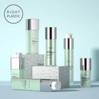 Emballage cosmétique en plastique RiGHT ROA ROB Twist-up, 15 ml, 30 ml, 50 ml, 80 ml, 100 ml, flacon pompe à double paroi, flacon pulvérisateur rond sans air