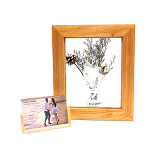 Wooden Photo <b>Frame</b> Rectangular 15.2x10.2cm Tabletop Beech Rubberwood Pine Durable Vertical Display - Product Image 1