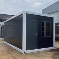 Maison mobile modulaire multifonctionnelle imperméable en kit, conteneur de 20 pieds avec maintien de la chaleur