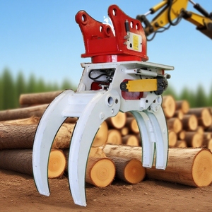 Hongtuo gergaji ukir pohon ekskavator, Kombo gergaji potong untuk log cepat mengurangi kerusakan kayu pegangan hidrolik - Product Image 2