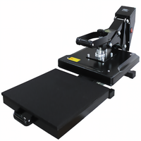 Presse à Chaud pour T-shirts à Conception Entièrement Coulissante 38x38cm, Machine de Sublimation de LOGO, Anti-Brûlure 15x15 Pouces