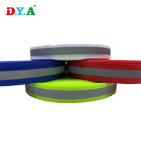Sangle en polyester réfléchissante colorée de 15 mm de largeur pour chaussures, vêtements de sécurité extérieurs et accessoires – Stock fabricant