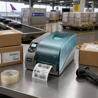 Imprimante d'étiquettes de codes-barres automatique Postek G3000, imprimante d'étiquettes de codes-barres 300 dpi pour les étiquettes de boîtes de transport, imprimante G3000