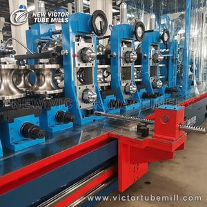 Gilingan tabung baja hitam persegi panjang mesin pembuat pipa ERW persegi panjang jalur produksi baja karbon dengan komponen inti Motor - Product Image 6