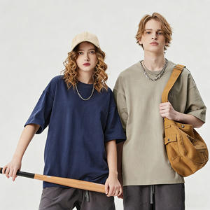 เสื้อยืดผู้ชายสีพื้นคลาสสิก ผ้าฝ้าย 100% ทรงหลวม สวมใส่สบาย น้ำหนักเบา แขนสั้น - Product Image 2