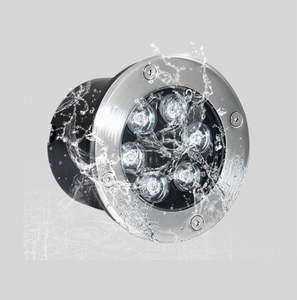 Lumière LED circulaire encastrée moderne IP67 en aluminium avec télécommande pour éclairage extérieur de parcs, jardins, allées et aménagements paysagers - Product Image 3