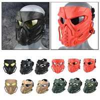 Masque tactique de protection intégrale pour casque, avec lunettes anti-buée détachables, casque rapide pour le sport