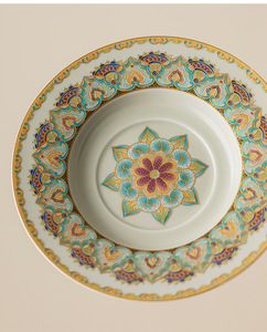 Taza y Platillo de Café Estilo Británico Vintage, Exquisito Juego de Taza y Platillo para Té de la Tarde - Product Image 5