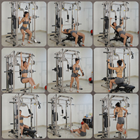 Máquina Smith Multifuncional KST Todo en Uno con Sistema de Poleas y Cable Crossover para Gimnasio en Casa, Estructura de Soporte y Equipo de Fitness
