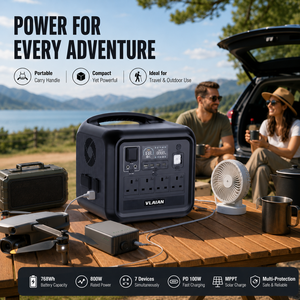 สถานีไฟฟ้าพกพาฉุกเฉินไร้สาย 220V ชาร์จเร็ว สำหรับตั้งแคมป์ 600W 800W 1000W สถานีไฟฟ้าพกพาสำหรับใช้งานกลางแจ้ง - Product Image 6