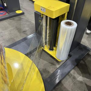 Machine d'emballage manuelle de palettes et de cartons avec film étirable, machine à enrouler le film plastique sur plateau tournant - Product Image 4
