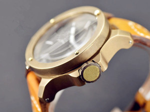 Reloj Automático Mecánico para Hombre <span class=keywords><strong>San</strong></span> <span class=keywords><strong>Martin</strong></span>, de Latón, con Cristal de Zafiro, 30 ATM, Bisel de Latón, Correa de Cuero, Reloj de Buceo Vintage - Product Image 2