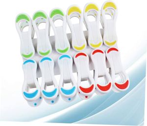 18pcs/bag <b>Plastic</b> Clothes Clip 7.0cm Colored Heavy Duty Clothes Pegs Spring Not Rusty Powerful Living Room Clothes Drying - Product Image 4