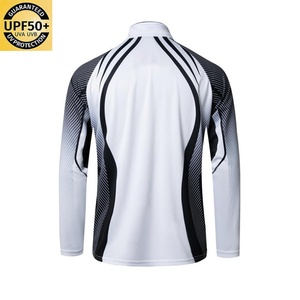Chemise de pêche à demi-zip avec protection solaire UPF50 en stock pour la chasse et la pêche en plein air - Product Image 2