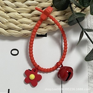 Offre Spéciale couleur bonbon cravate cloche petites fleurs bijoux à bricoler soi-même porte-clés suspendu sac pendentif cadeau porte-clés <span class=keywords><strong>de</strong></span> qualité supérieure - Product Image 5
