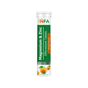 Comprimés effervescents de magnésium et de zinc en gros d'usine, sans lactose, pour maintenir les niveaux d'électrolytes, suppléments à base de plantes - Product Image 1