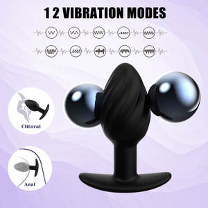Pabrik grosir steker <span class=keywords><strong>Anal</strong></span> Vibrator prostat steker <span class=keywords><strong>Anal</strong></span> bahan silikon cocok untuk pria Vibrator steker bokong - Product Image 4