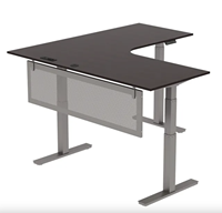 Cadre de bureau de poste de travail électrique réglable 4-6 places Table assis-debout réglable en hauteur pour le bureau ou la maison