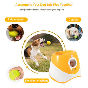 Lanciatrice automatica di palline per animali domestici in plastica ecologica lanciatrice di palline da Tennis per cani - Product Image 2