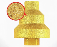 Brasage étape pyramide perceuse diamant multicouche trou ouvre tuile roche plaque trou agrandissement chanfrein coupe outil meuleuse d'angle