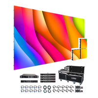 Sistema de Video Wall Curvo 6x4 4K con Módulo de Soporte de Barra Colgante a Todo Color, Gabinete SMD, Protección IP65 y 5 Años de Garantía para Clubes