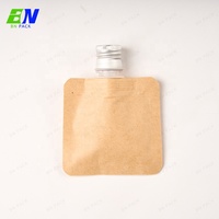 Pochette souple HDPE 50 ml avec fermeture éclair, matériaux recyclés écologiques, logo personnalisé, emballage cosmétique et jus OEM, qualité alimentaire