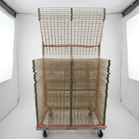 Máquina de serigrafía de láminas + Recolector de materiales de estantería multicapa para impresión de instrumentos automotrices y interruptores de membrana