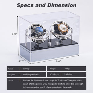 Gostar – double <span class=keywords><strong>remontoir</strong></span> de montre en métal argenté doré, bijoux Orbit - Product Image 3